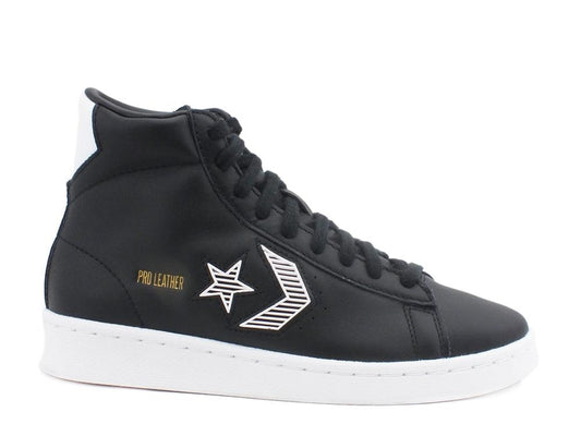 CONVERSE Pro Leather HI Sneakers Black White 168617C - Sandrini Calzature e Abbigliamento