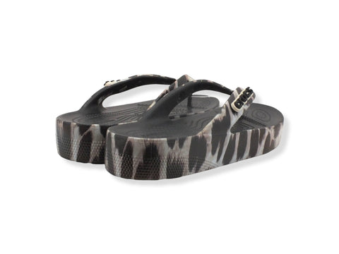 CROCS Cls Platform Animal Remix Infradito Gomma Donna Black Leopard 207845-0CU - Sandrini Calzature e Abbigliamento