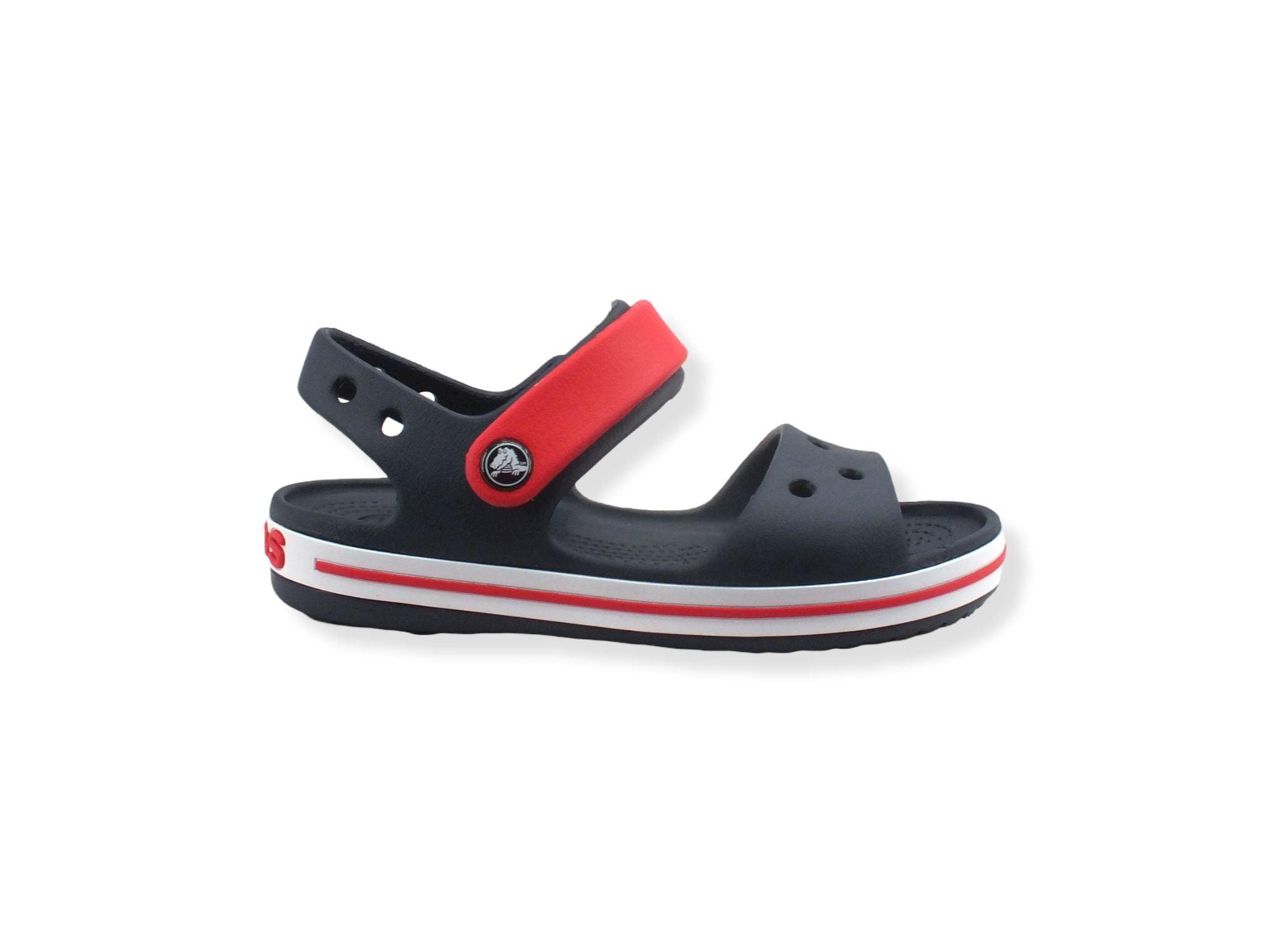 CROCS Crocband Kids Sandalo Gomma Bambino Blu Navy Red 12856-485 - Sandrini Calzature e Abbigliamento