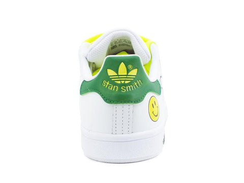 CUSTOM / ADIDAS Stan Smith Smile White Green M20605 - Sandrini Calzature e Abbigliamento