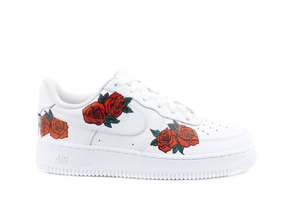 CUSTOM / NIKE Air Force 1 GS AF1 Sneaker Roses - Sandrini Calzature e Abbigliamento