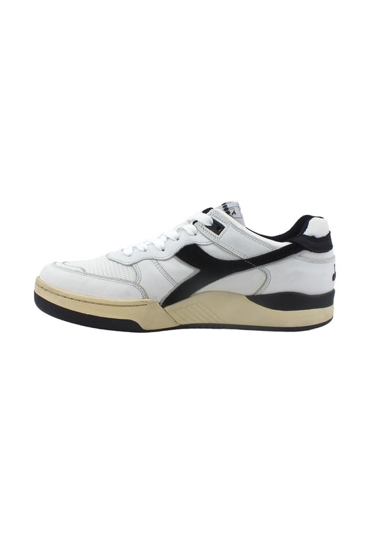 DIADORA B.560 Used Sneaker Uomo White Black 201.18011701C0351 - Sandrini Calzature e Abbigliamento