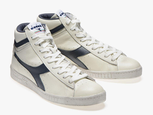 DIADORA Game High Waxed White Blue 501.159657 - Sandrini Calzature e Abbigliamento