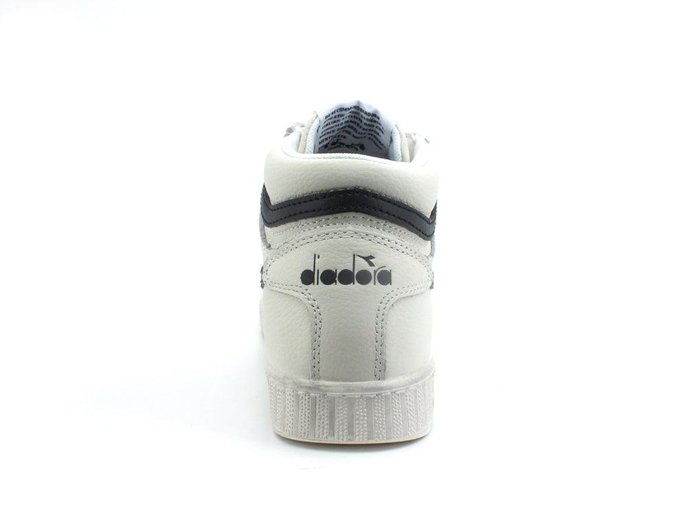 DIADORA Game L High Waxed Sneaker White Black 501.17830001 - Sandrini Calzature e Abbigliamento