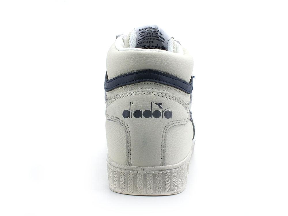 DIADORA Game L High Waxed Sneaker White Blue Sea 501.17830001 - Sandrini Calzature e Abbigliamento