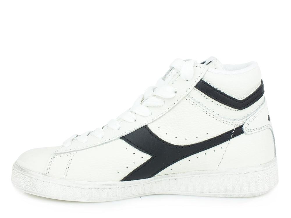 DIADORA Game L High Waxed White Black 501.159657C0351 - Sandrini Calzature e Abbigliamento