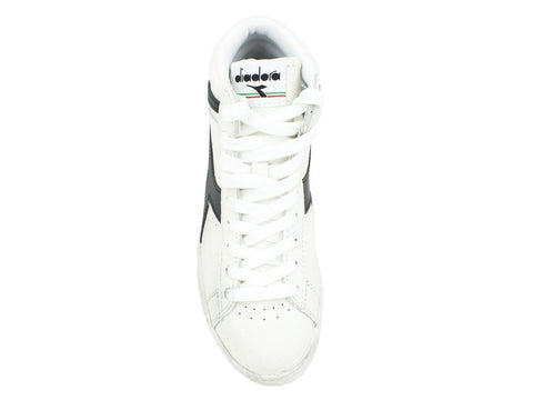 DIADORA Game L High Waxed White Black 501.159657C0351 - Sandrini Calzature e Abbigliamento