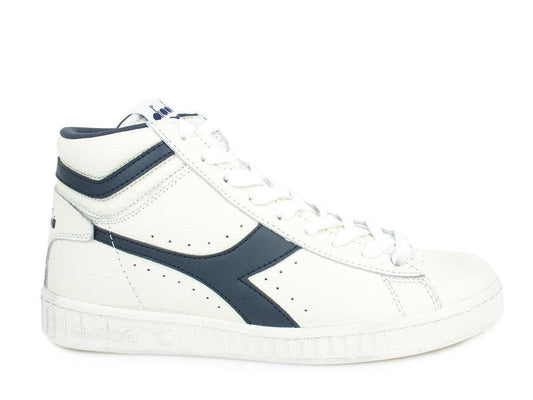 DIADORA Game L High Waxed White Blue 501.159657 - Sandrini Calzature e Abbigliamento