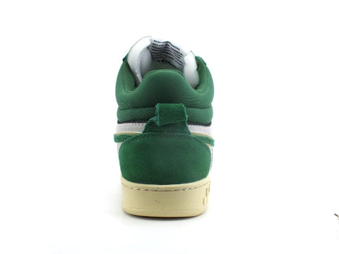DIADORA Magic Basket Demi Cut Suede Sneaker Green Amazon White 501.17856301 - Sandrini Calzature e Abbigliamento