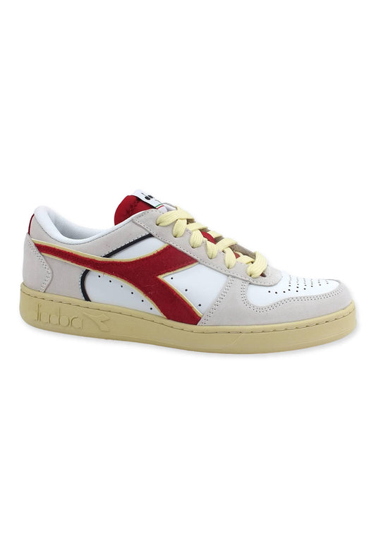 DIADORA Magic Basket Low Sneaker Uomo White Chili 501.178565C6313 - Sandrini Calzature e Abbigliamento