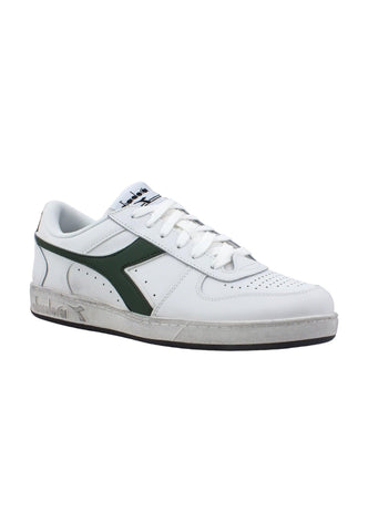 DIADORA Magic Basket Low Sneaker Uomo White Fogliame 501.17929601C1161 - Sandrini Calzature e Abbigliamento