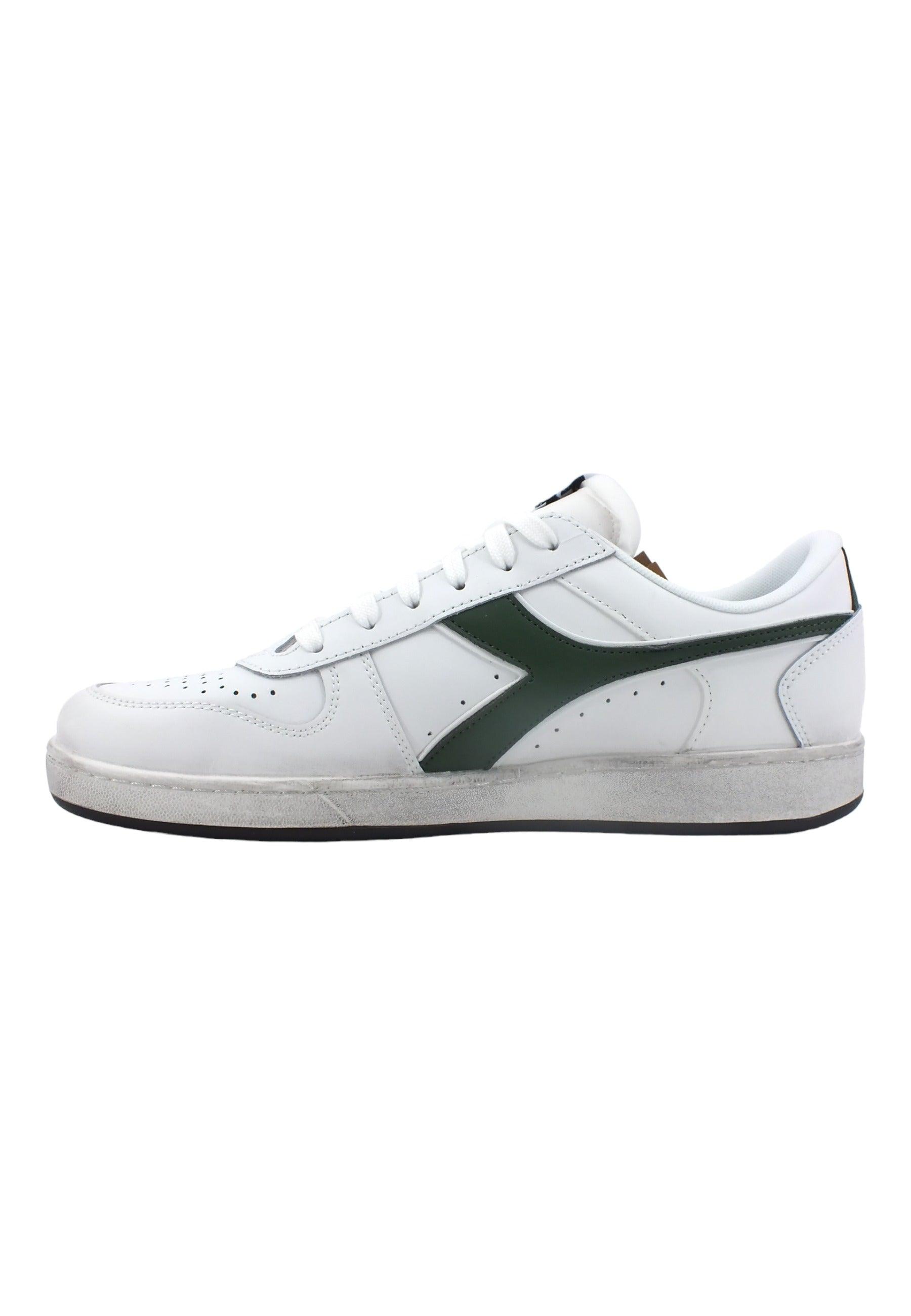 DIADORA Magic Basket Low Sneaker Uomo White Fogliame 501.17929601C1161 - Sandrini Calzature e Abbigliamento