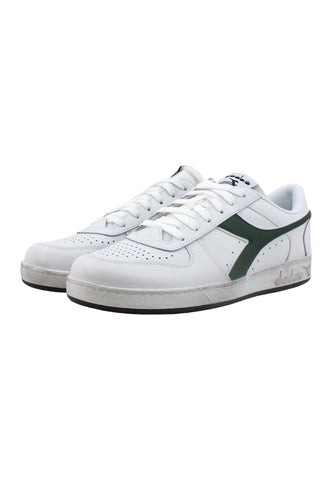 DIADORA Magic Basket Low Sneaker Uomo White Fogliame 501.17929601C1161 - Sandrini Calzature e Abbigliamento