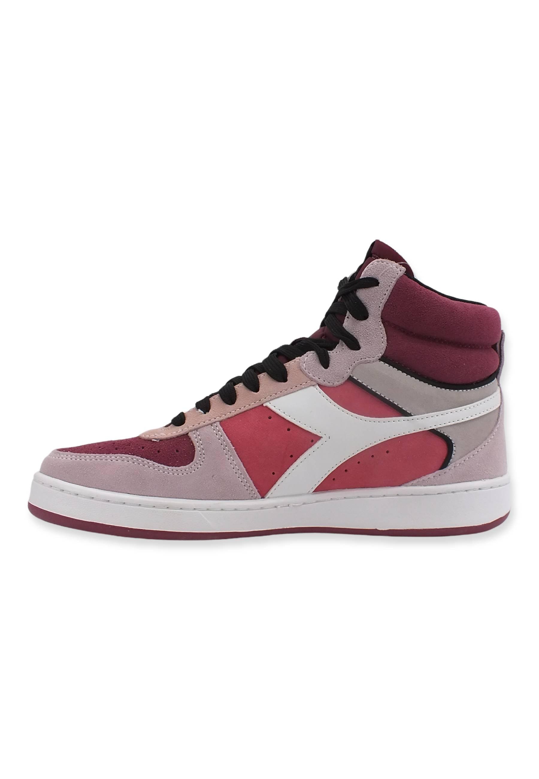 DIADORA Magic Basket Mid Sneaker Donna Renaissance Rose Lilac Marble 501.179011D0112 - Sandrini Calzature e Abbigliamento