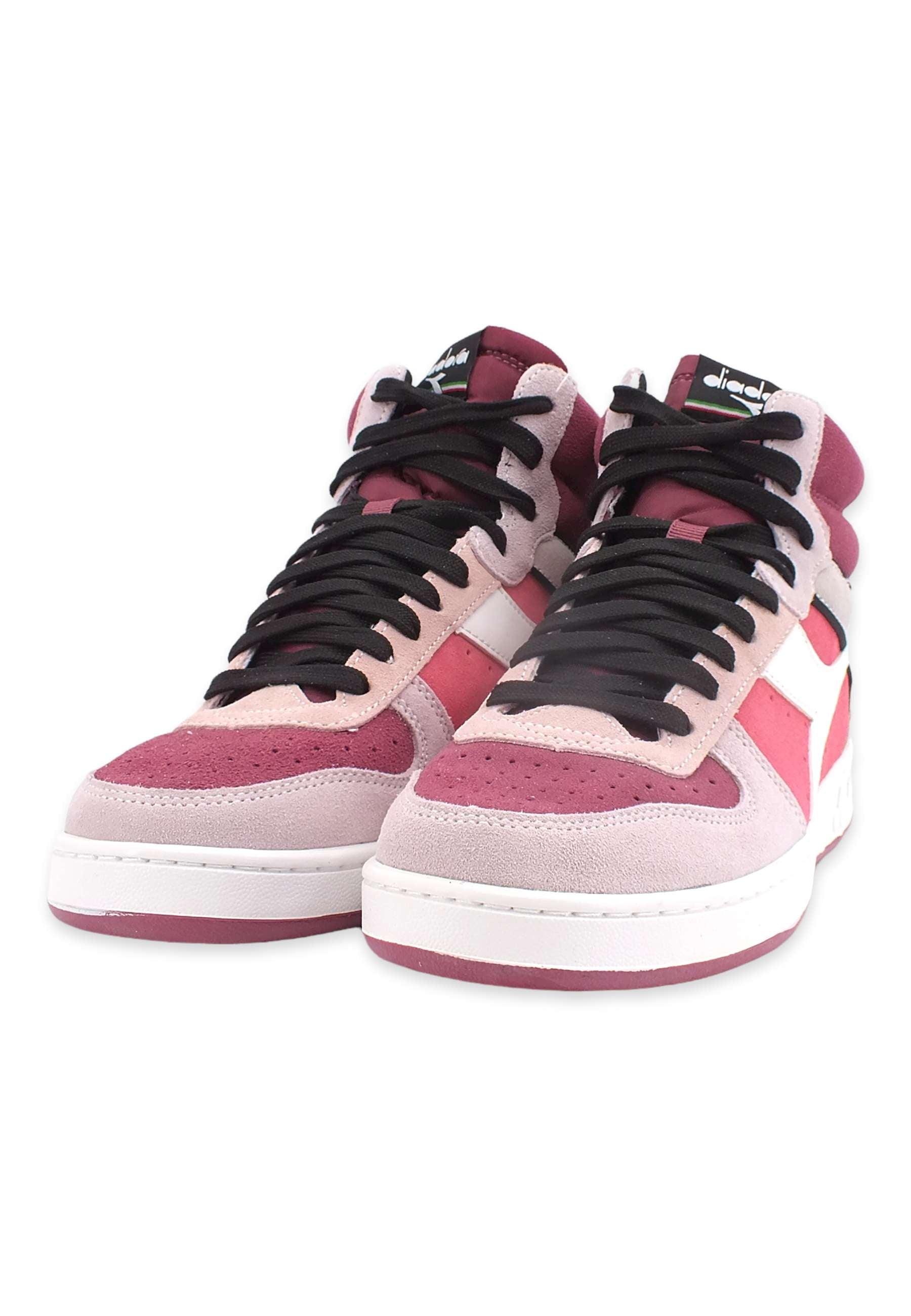 DIADORA Magic Basket Mid Sneaker Donna Renaissance Rose Lilac Marble 501.179011D0112 - Sandrini Calzature e Abbigliamento