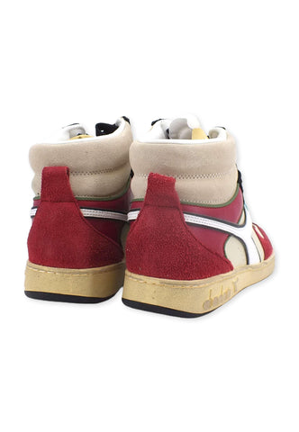 DIADORA Magic Basket Mid Sneaker Uomo Beige Cream Rhubarb Black 501.179008C9986 - Sandrini Calzature e Abbigliamento