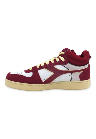 DIADORA Magic Basket Sneaker Uomo Rosso Rhubarb White 501.178563D0099 - Sandrini Calzature e Abbigliamento