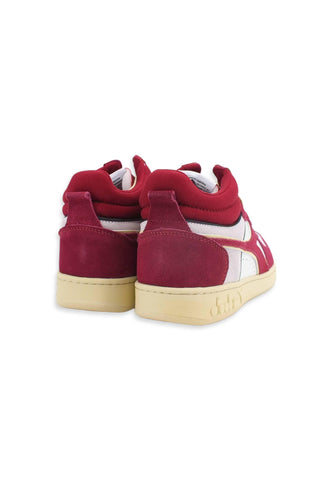 DIADORA Magic Basket Sneaker Uomo Rosso Rhubarb White 501.178563D0099 - Sandrini Calzature e Abbigliamento