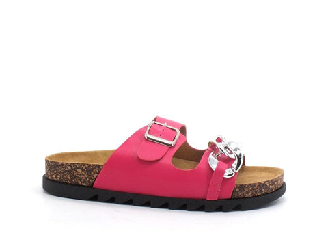 DIVINE FOLLIE Ciabatta Fasce Catena Fuxia - Sandrini Calzature e Abbigliamento