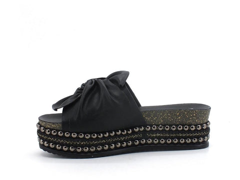 DIVINE FOLLIE Ciabatta Platform Borchie - Sandrini Calzature e Abbigliamento