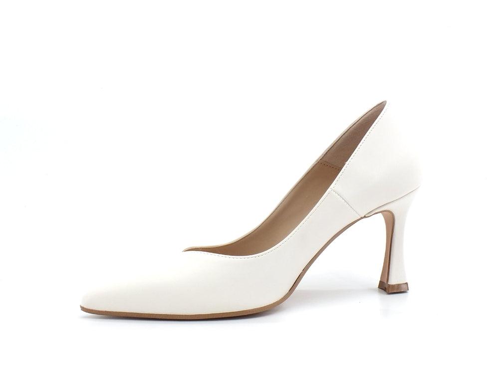 DIVINE FOLLIE Dècolletè Punta Tacco Bianco Panna 3354 - Sandrini Calzature e Abbigliamento
