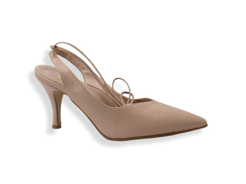 DIVINE FOLLIE Dècollète Punta Tacco Medio Gladiator Rosa Cipria 3549 - Sandrini Calzature e Abbigliamento