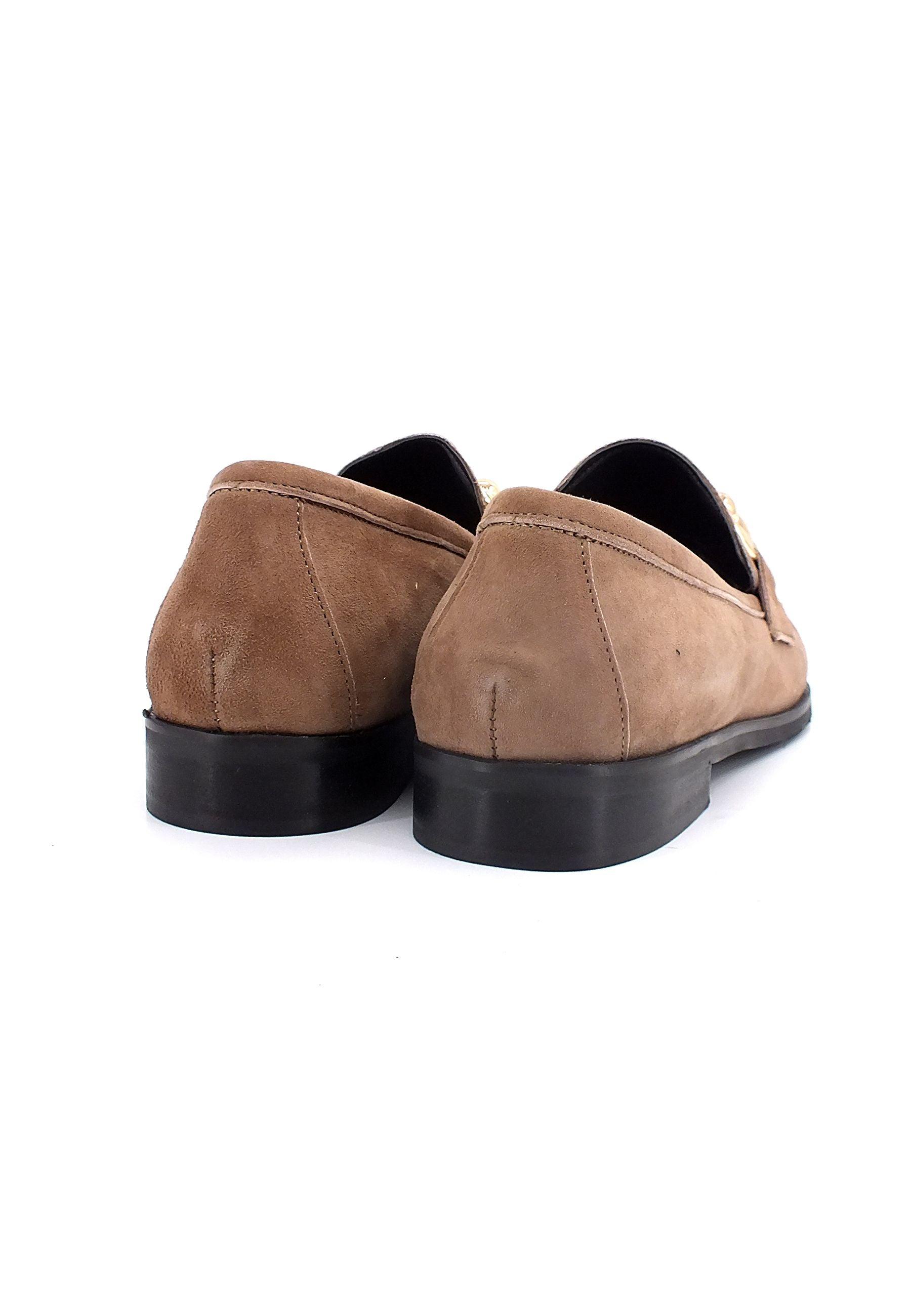 DIVINE FOLLIE Mocassino A Punta Donna Marrone Taupe DF2225 - Sandrini Calzature e Abbigliamento