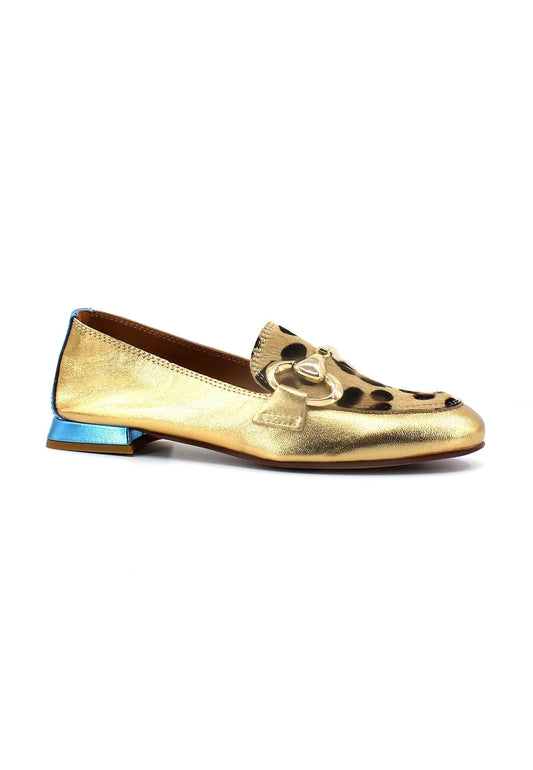 DIVINE FOLLIE Mocassino Donna Leo Gold 175-16F - Sandrini Calzature e Abbigliamento