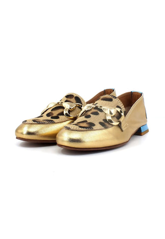 DIVINE FOLLIE Mocassino Donna Leo Gold 175-16F - Sandrini Calzature e Abbigliamento
