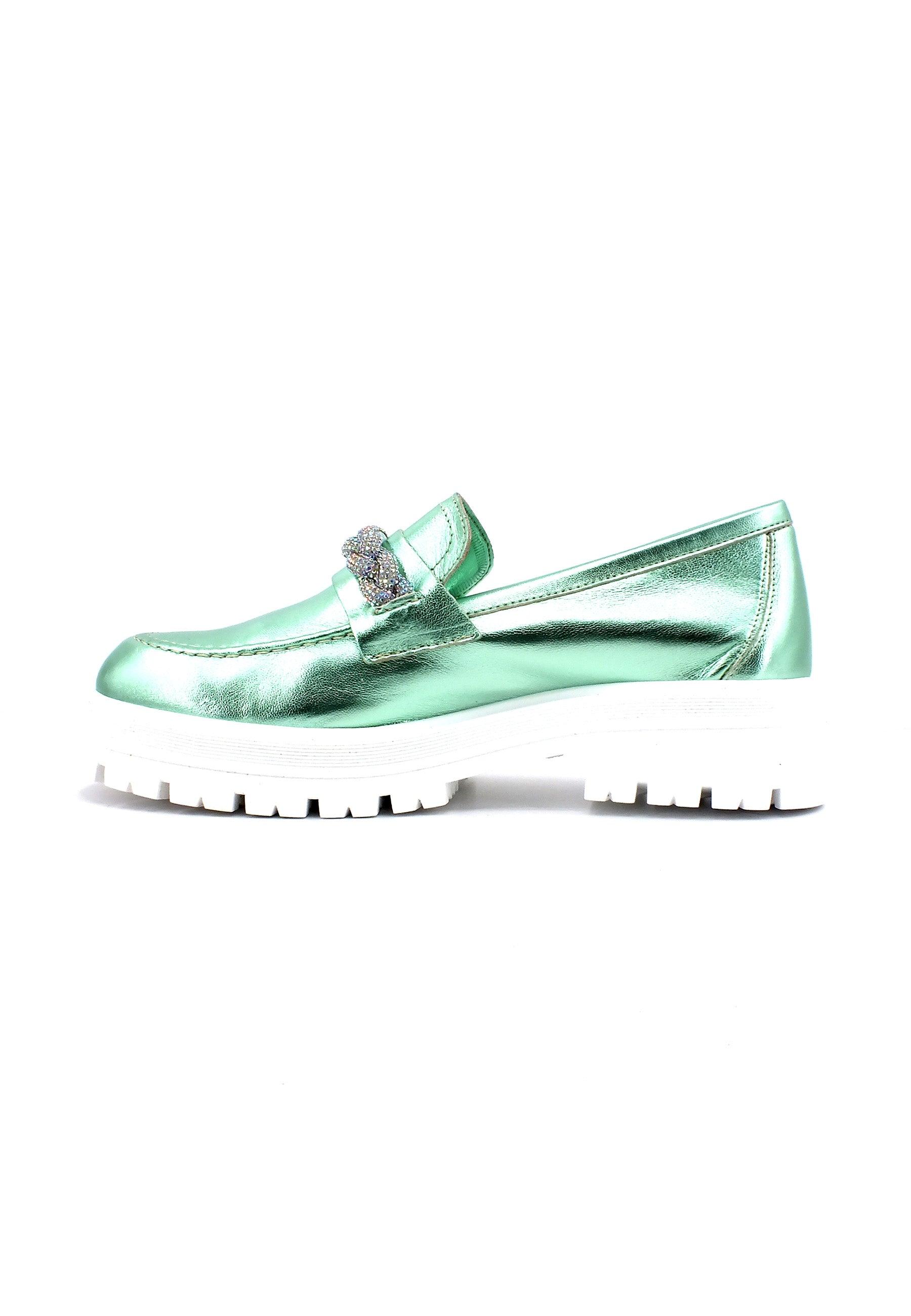 DIVINE FOLLIE Mocassino Donna Verde DF2305 - Sandrini Calzature e Abbigliamento