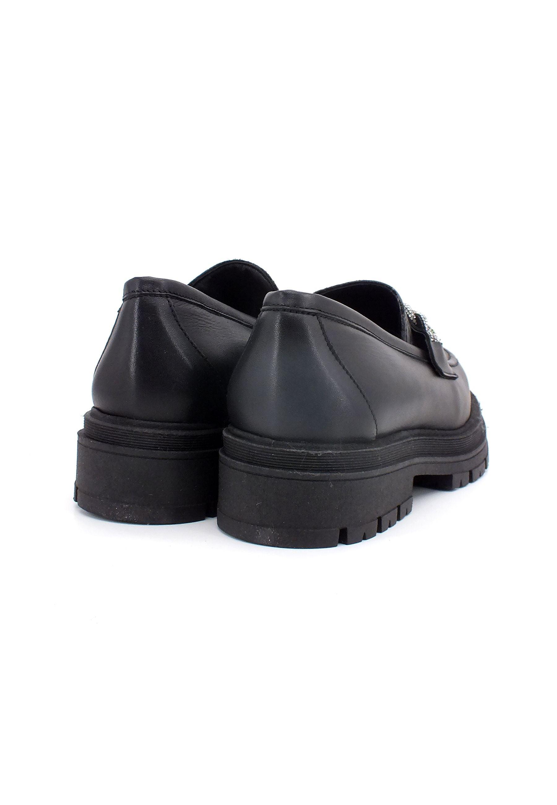 DIVINE FOLLIE Mocassino Intreccio Donna Nero DF2303 - Sandrini Calzature e Abbigliamento