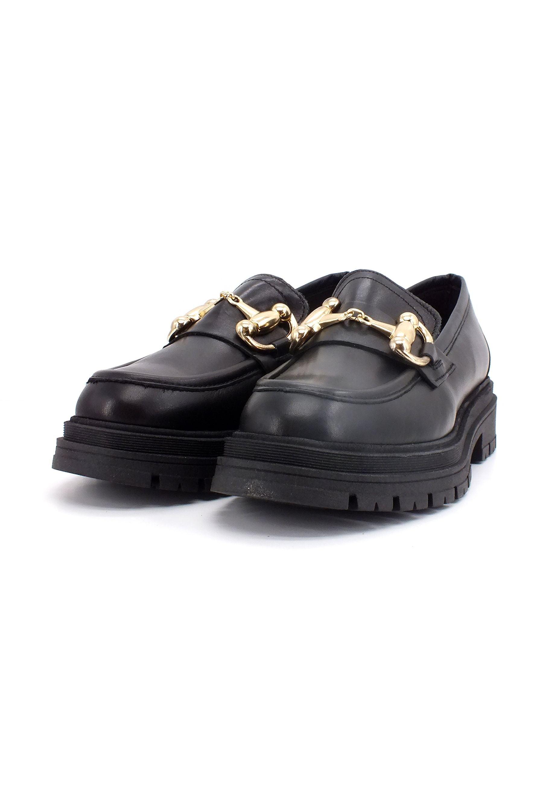 DIVINE FOLLIE Mocassino Morsetto Donna Nero DF2234 - Sandrini Calzature e Abbigliamento