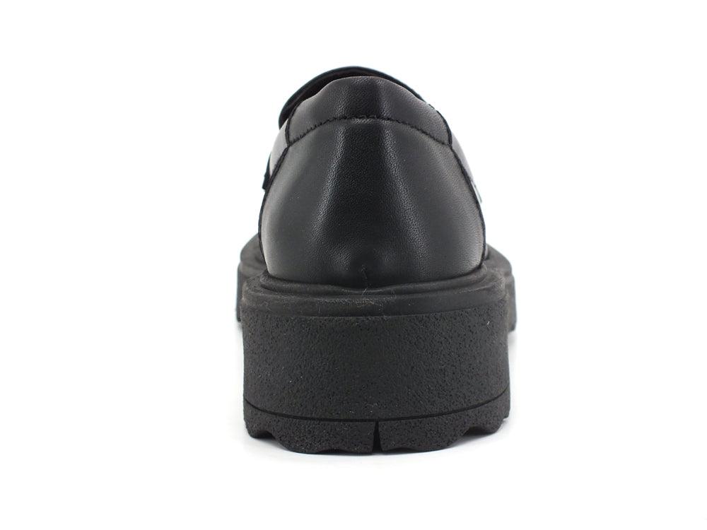 DIVINE FOLLIE Mocassino Pelle Bicolor Nero BR07 - Sandrini Calzature e Abbigliamento