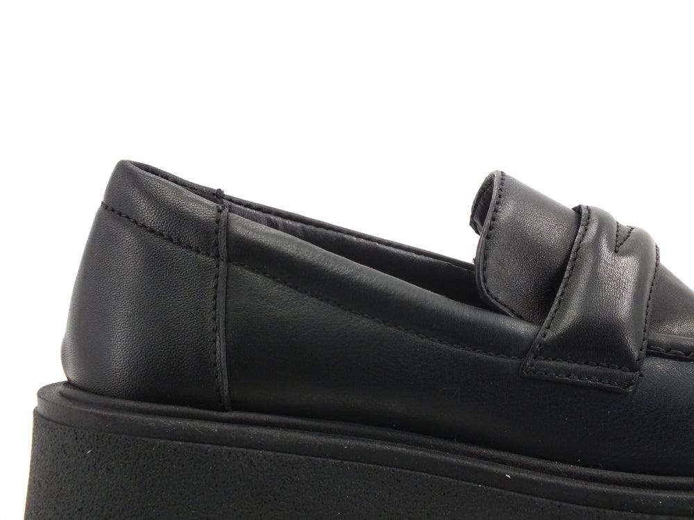 DIVINE FOLLIE Mocassino Pelle Bicolor Nero BR07 - Sandrini Calzature e Abbigliamento