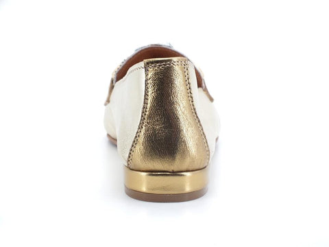 DIVINE FOLLIE Mocassino Punta Animalier Leopard Oro Bronzo 901-01F - Sandrini Calzature e Abbigliamento
