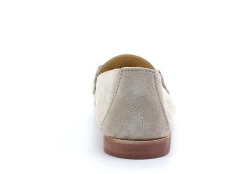 DIVINE FOLLIE Mocassino Suede Morsetto Gold Beige Sabbia 25-FM - Sandrini Calzature e Abbigliamento