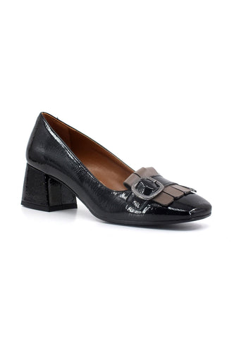 DIVINE FOLLIE Mocassino Tacco Donna Nero A141 - Sandrini Calzature e Abbigliamento