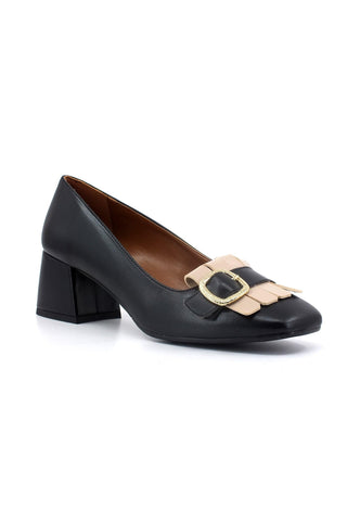 DIVINE FOLLIE Mocassino Tacco Donna Nero A141LIZ - Sandrini Calzature e Abbigliamento