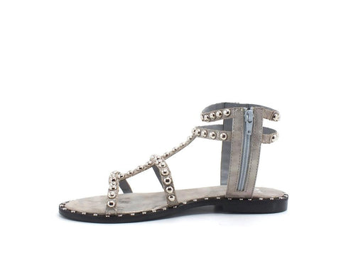 DIVINE FOLLIE Sandalo Listini Borchie Polvere Grigio 14-2063SACHA - Sandrini Calzature e Abbigliamento