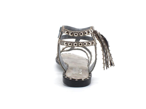 DIVINE FOLLIE Sandalo Listini Borchie Polvere Grigio 14-2063SACHA - Sandrini Calzature e Abbigliamento
