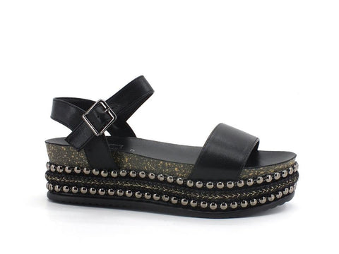 DIVINE FOLLIE Sandalo Platform Borchie - Sandrini Calzature e Abbigliamento