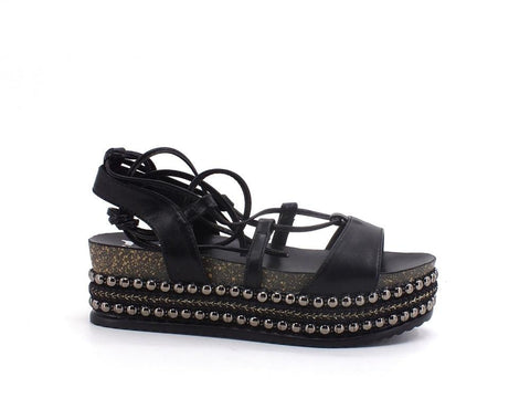 DIVINE FOLLIE Sandalo Zeppa Borchie - Sandrini Calzature e Abbigliamento