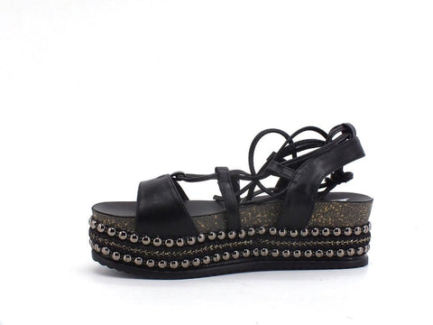 DIVINE FOLLIE Sandalo Zeppa Borchie - Sandrini Calzature e Abbigliamento