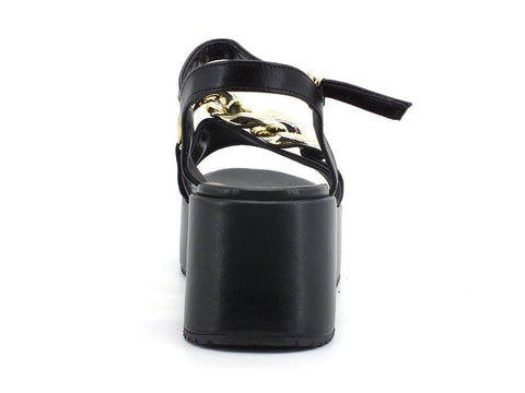 DIVINE FOLLIE Sandalo Zeppa Catena - Sandrini Calzature e Abbigliamento