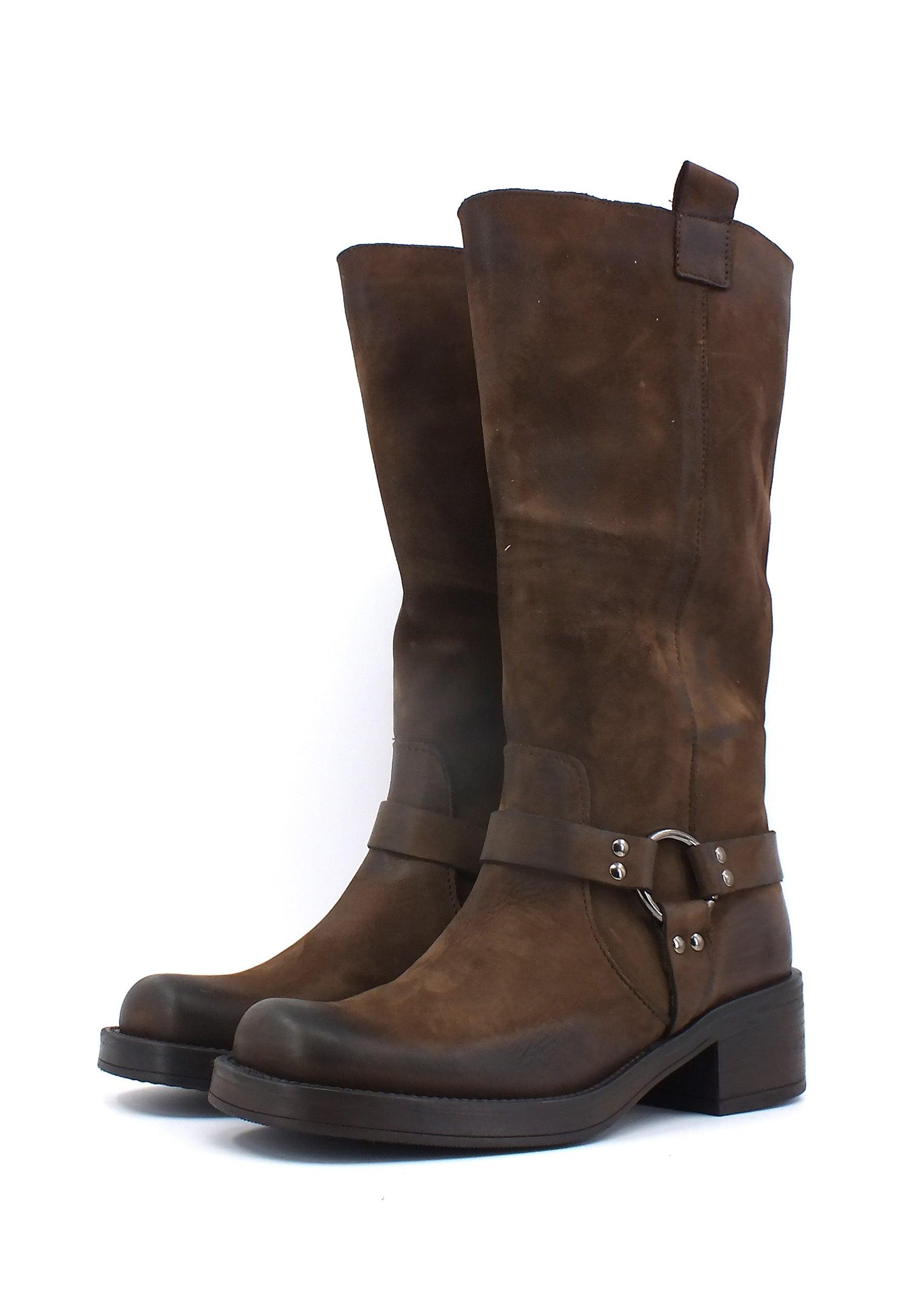 DIVINE FOLLIE Stivale Donna Testa di Moro DI102 - Sandrini Calzature e Abbigliamento