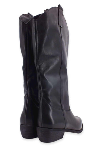 DIVINE FOLLIE Stivale Texano Leather Nero DF610 - Sandrini Calzature e Abbigliamento