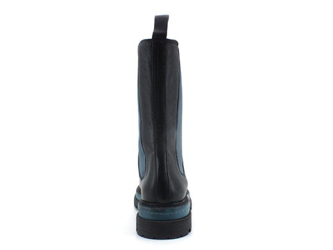DIVINE FOLLIE Stivaletto Polacco Elastici Bicolor Nero BRISTOL03 - Sandrini Calzature e Abbigliamento