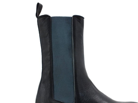 DIVINE FOLLIE Stivaletto Polacco Elastici Bicolor Nero BRISTOL03 - Sandrini Calzature e Abbigliamento