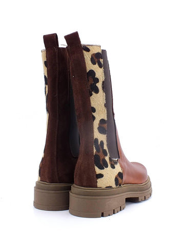 DIVINE FOLLIE Stivaletto Polacco Hi Donna Fantasia Maculato DF639 - Sandrini Calzature e Abbigliamento