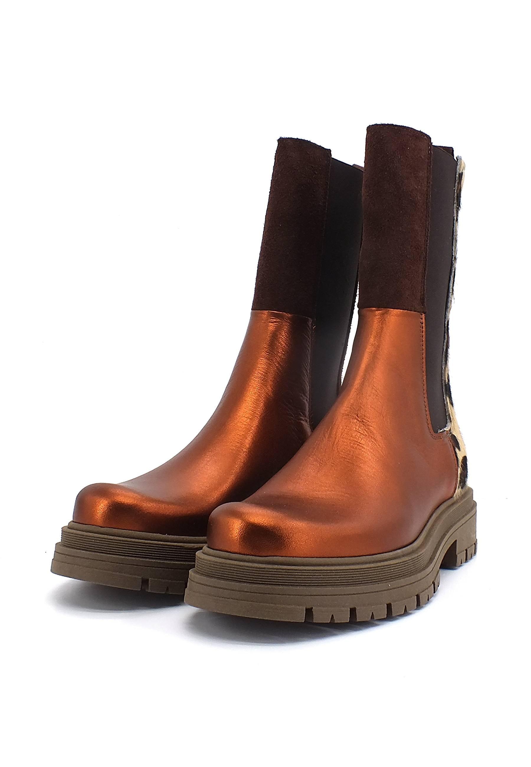 DIVINE FOLLIE Stivaletto Polacco Hi Donna Fantasia Maculato DF639 - Sandrini Calzature e Abbigliamento